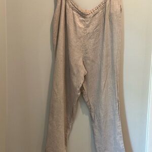 FLAX Linen Straight-Lent Pant Size 20